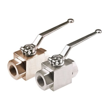 1 5075 PSI BLOCK BODY THREADED BALL VALVE PLATED STEEL RoHS COMPLIANT